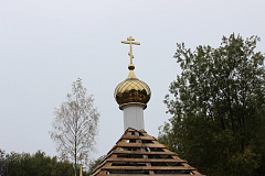 Установка купола на церковь преподобного Паисия Святогорца г. Череповец
