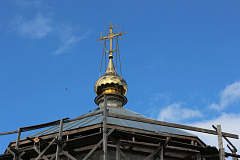 Изготовление и монтаж купола на храм Сергия Радонежского в Красильниково, Спасский район 