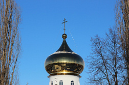 Купол с крестом для Тихвинского храма в Кирсанове