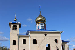 Изготовление и монтаж купола с крестом на Казанский храм в Арбузово, Кромского района